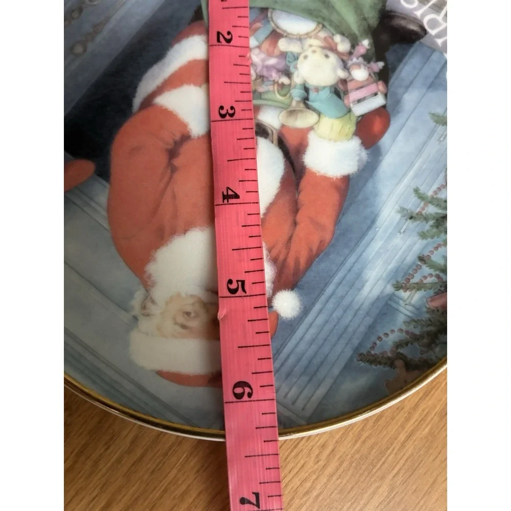 Christmas 1994‎ Keepsake Plate Santa Claus American Greetings Forget Me Not 8